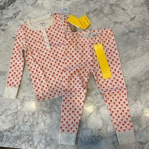 NWT Roller Rabbit Heart Pajamas